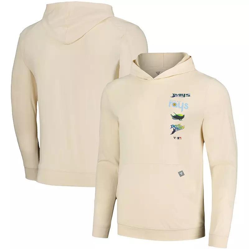 Mens Levelwear Cream Tampa Bay Rays Base Line Pullover Hoodie Product Image