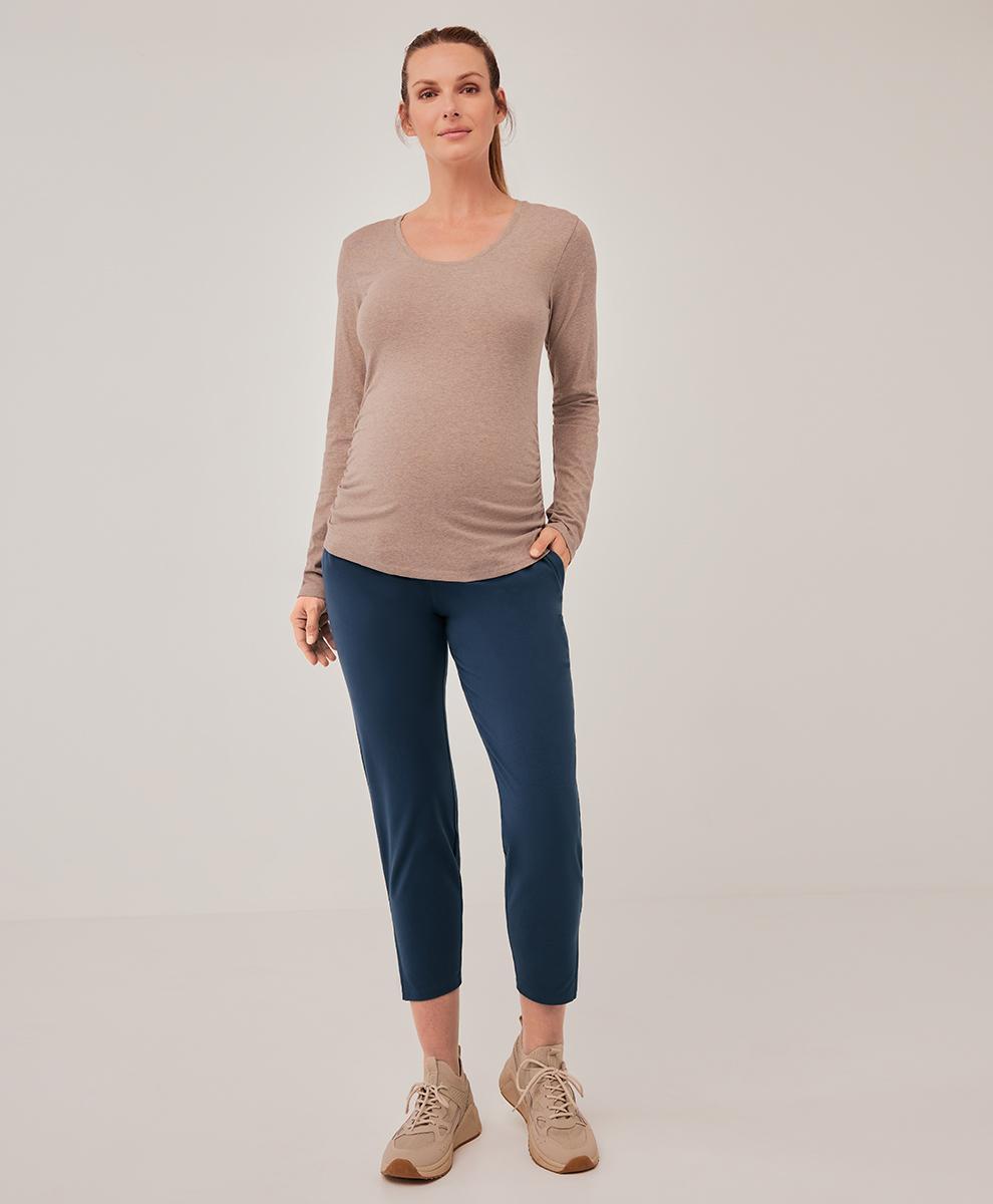 Womens Maternity Split Hem Pant XL Product Image