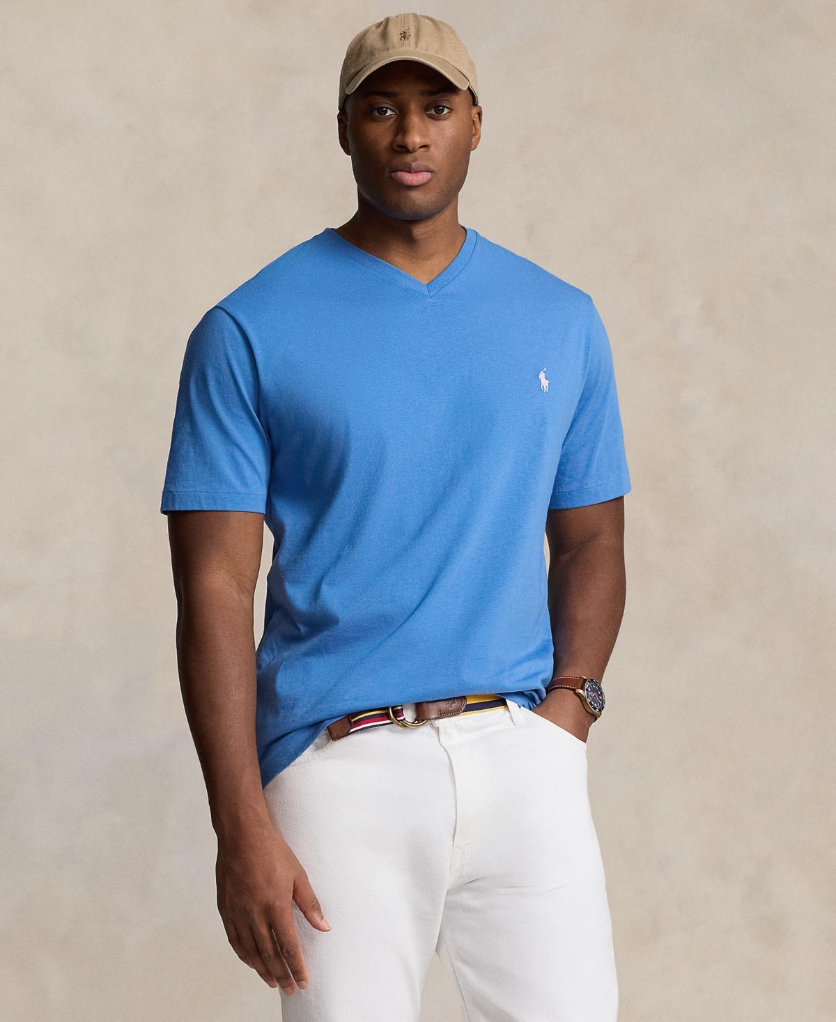 Polo Ralph Lauren Mens Big & Tall Jersey V-Neck T-Shirt Product Image