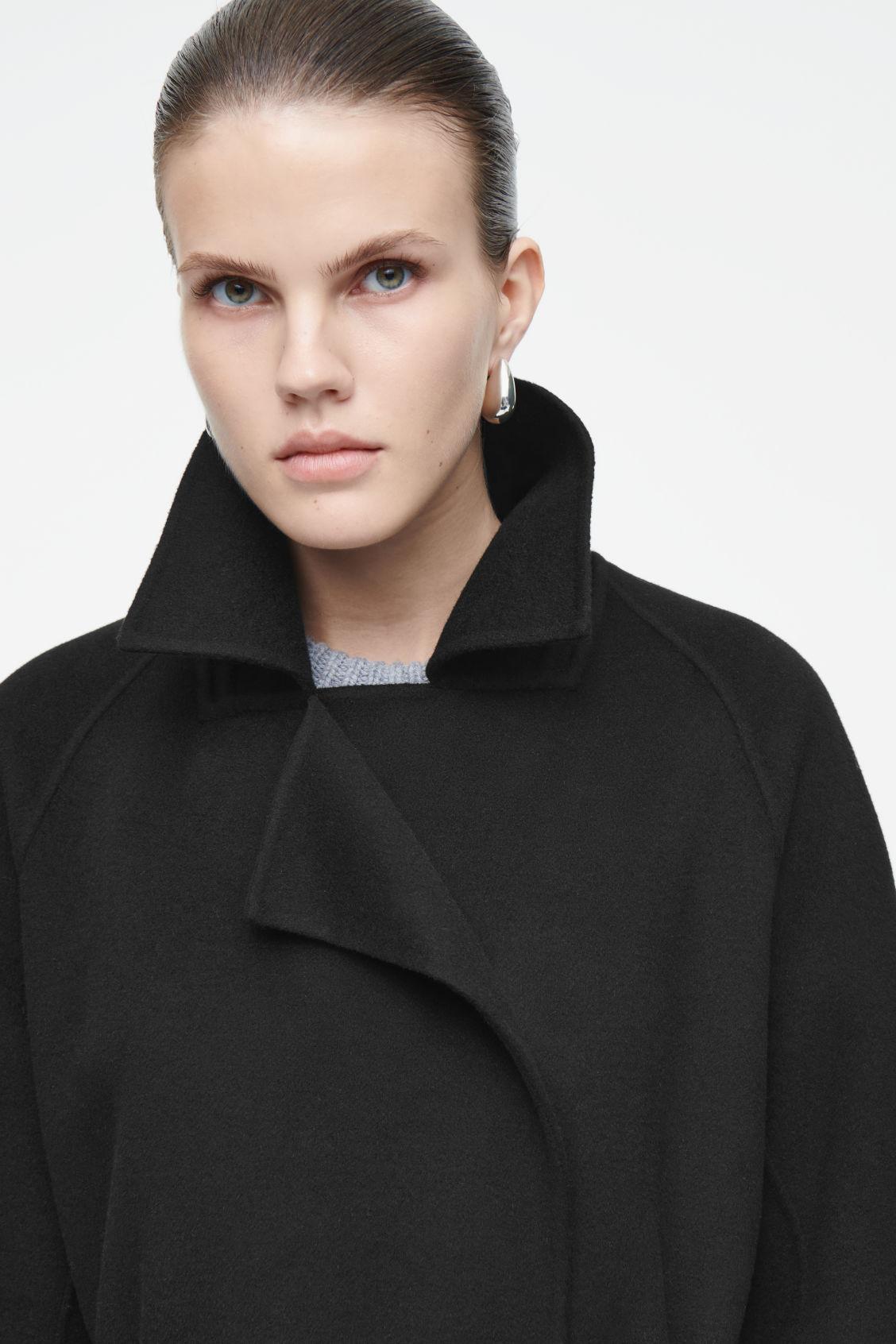 BELTED DOUBLE-FACED WOOL COAT Product Image