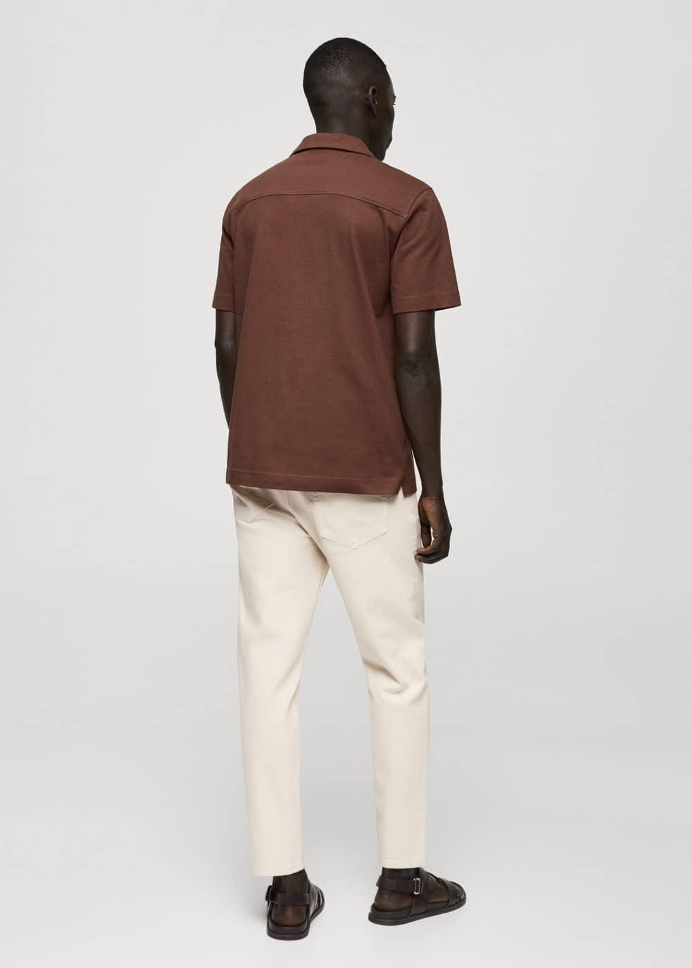 MANGO MAN - Ben tapered fit jeans ecruMen Product Image