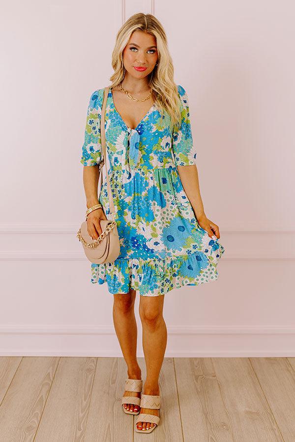 Buzz Of The Town Floral Babydoll Dress Product Image