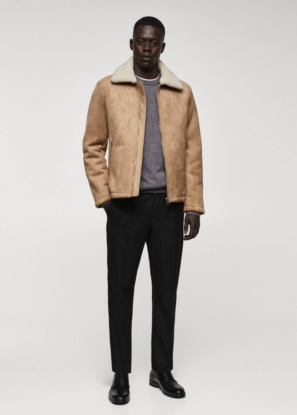 Mango Mens Shearling-Lined Jacket product image