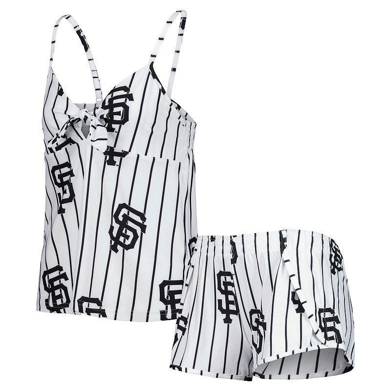 Womens Concepts Sport White San Francisco Giants Reel Allover Print Tank Top and Shorts Sleep Set Product Image