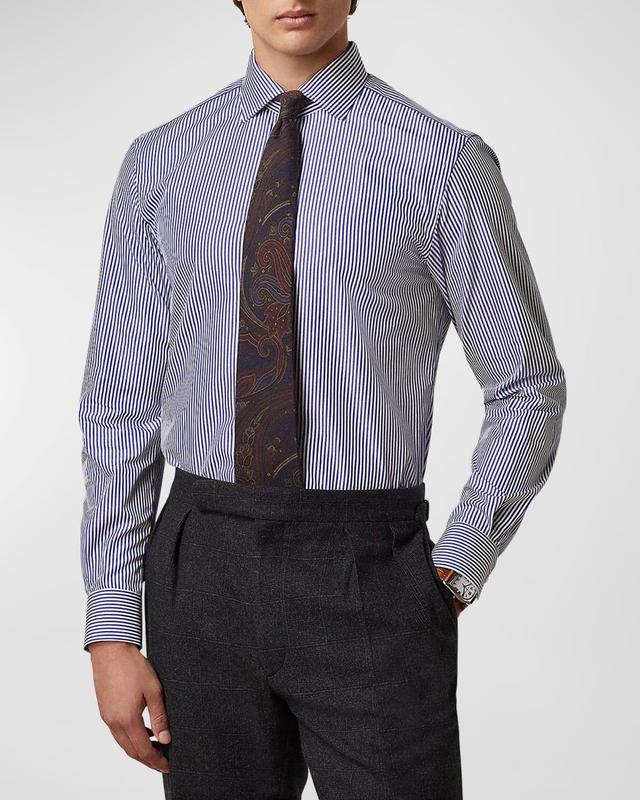 Mens Aston Striped Tailored Long-Sleeve Dress Shirt Product Image