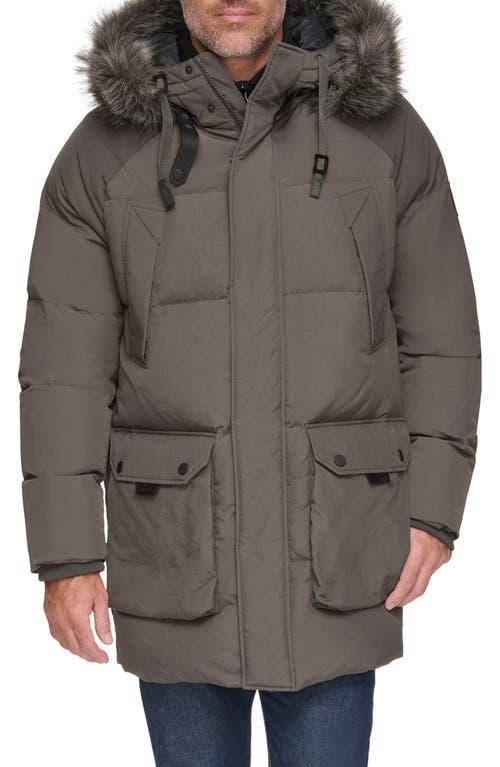 Mens Korsun Faux Fur-Trim Down Parka Product Image