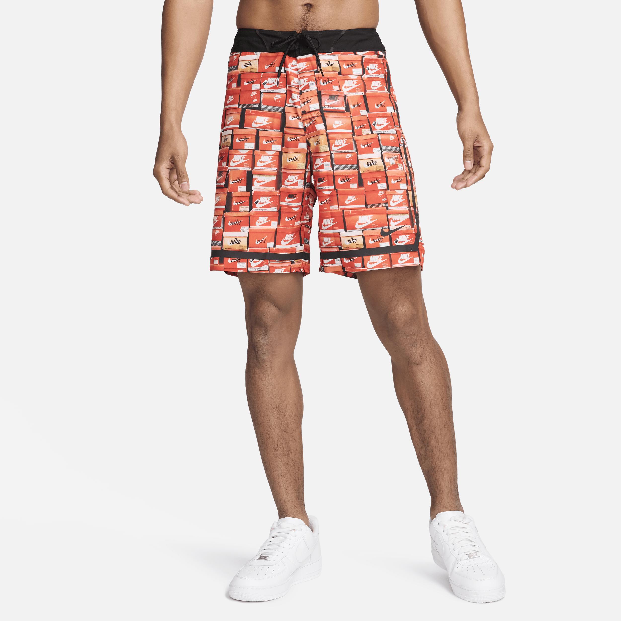 Nike Mens Nike Stacked Fadeaway 9 Boardshorts - Mens Orange/Black Product Image