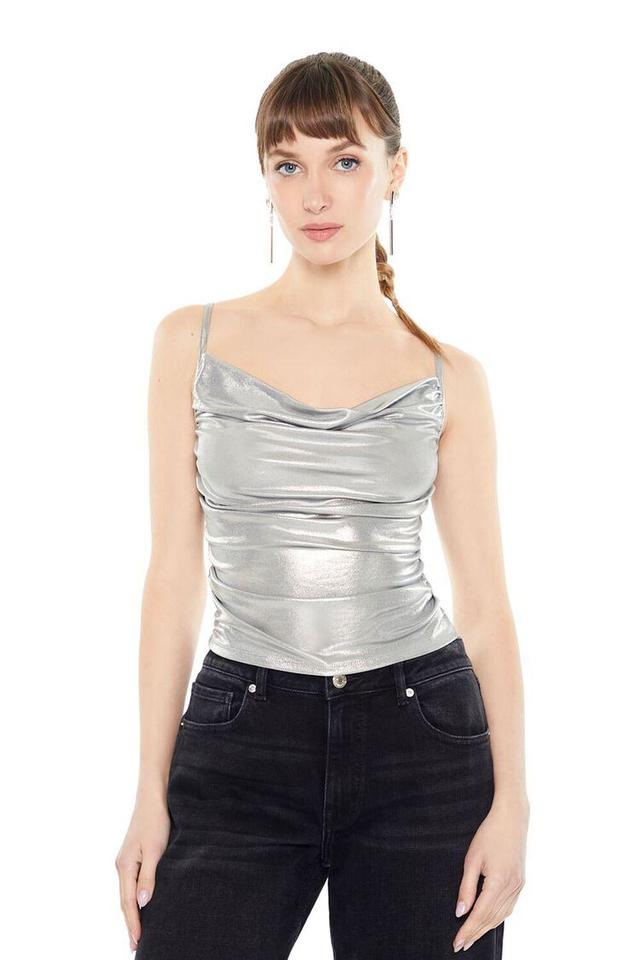 Metallic Cowl Cami | Forever 21 Product Image