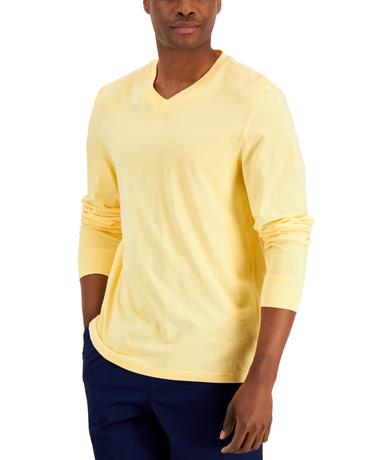 Club Room Mens V-Neck Long Sleeve T-Shirt, Created for Macys Product Image