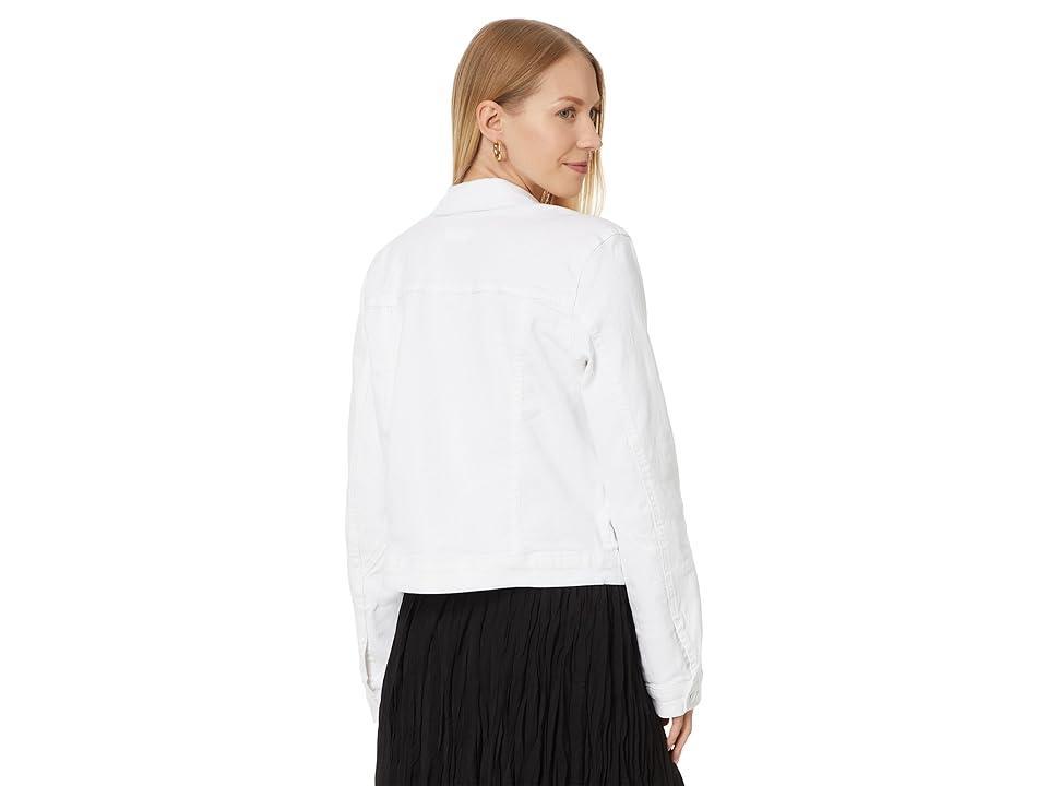 KUT from the Kloth Ada Crop Jacket Frt Pleat-Slv Bck Pieces (Optic ) Women's Clothing Product Image