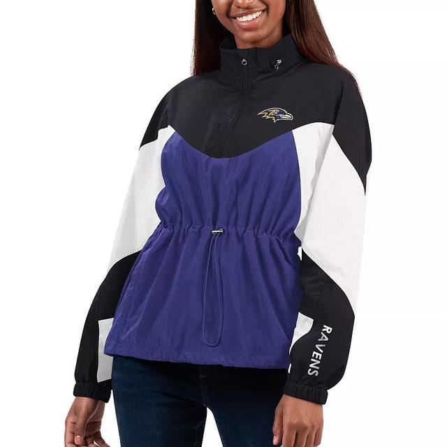 Womens G-III 4Her by Carl Banks /Black Baltimore Ravens Tie Breaker Lightweight Quarter-Zip Jacket Product Image