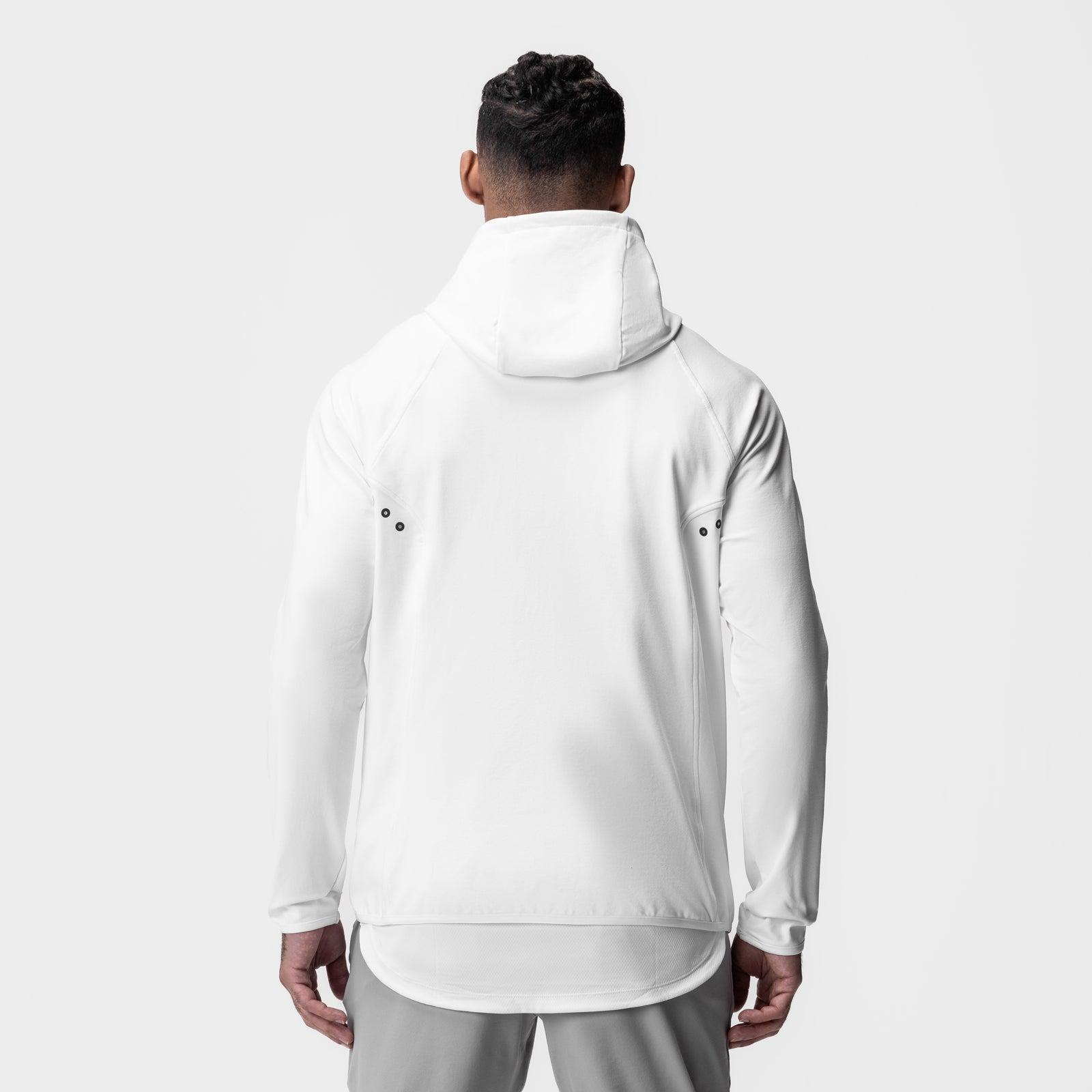 0943. Performance Fleece Zip Hoodie - White Product Image