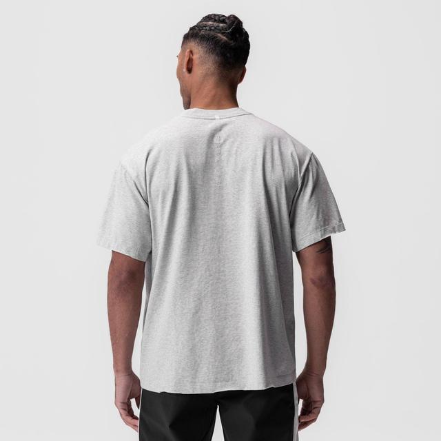 0797. Tech Essential™ Relaxed Tee - Heather Grey "Space Bracket" Product Image