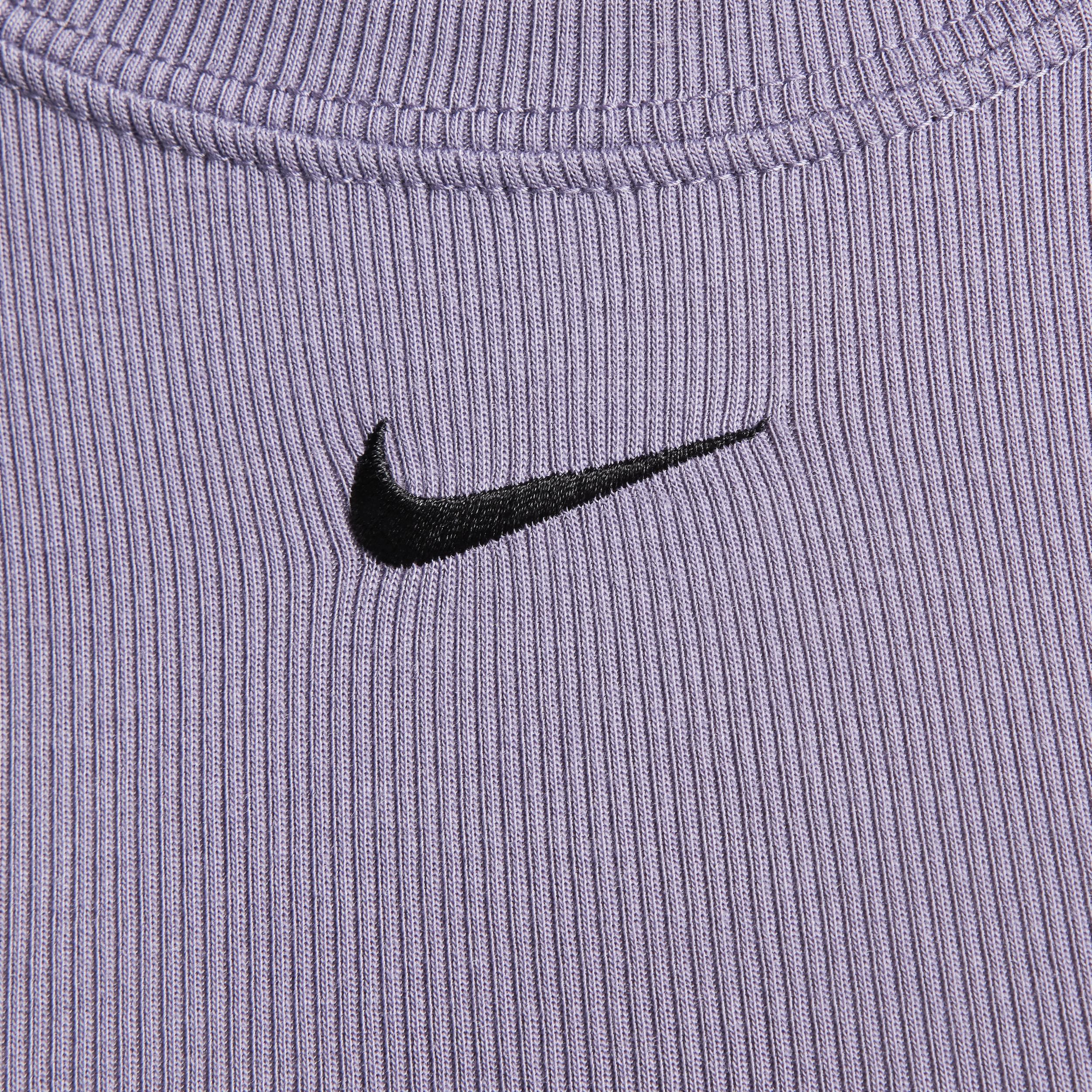 Women's Nike Sportswear Chill Knit Tight Scoop-Back Short-Sleeve Mini-Rib Top Product Image