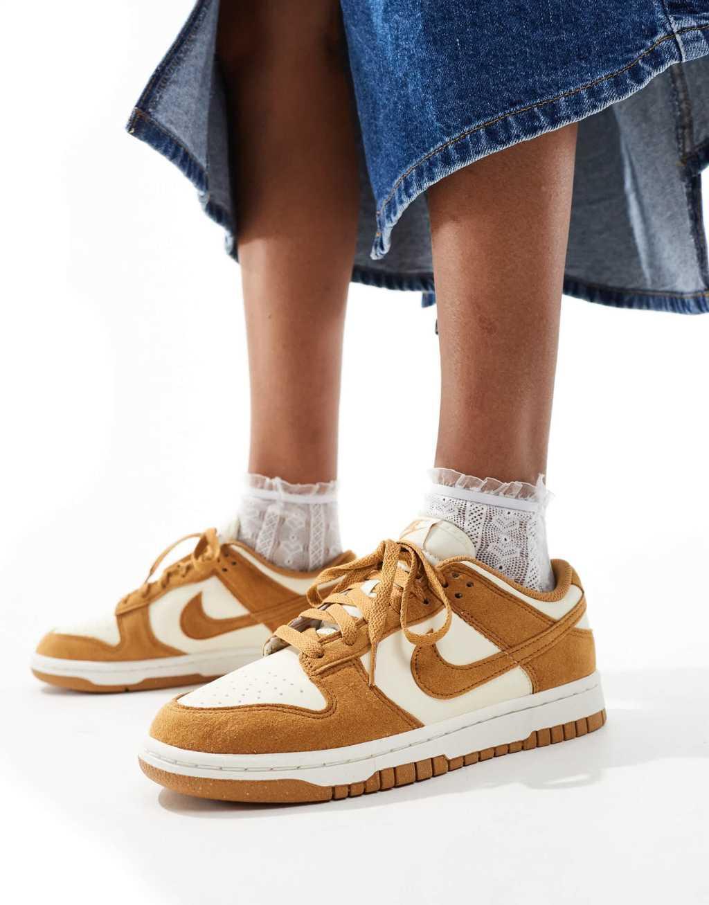 Nike Dunk Low sneakers in mustard Product Image