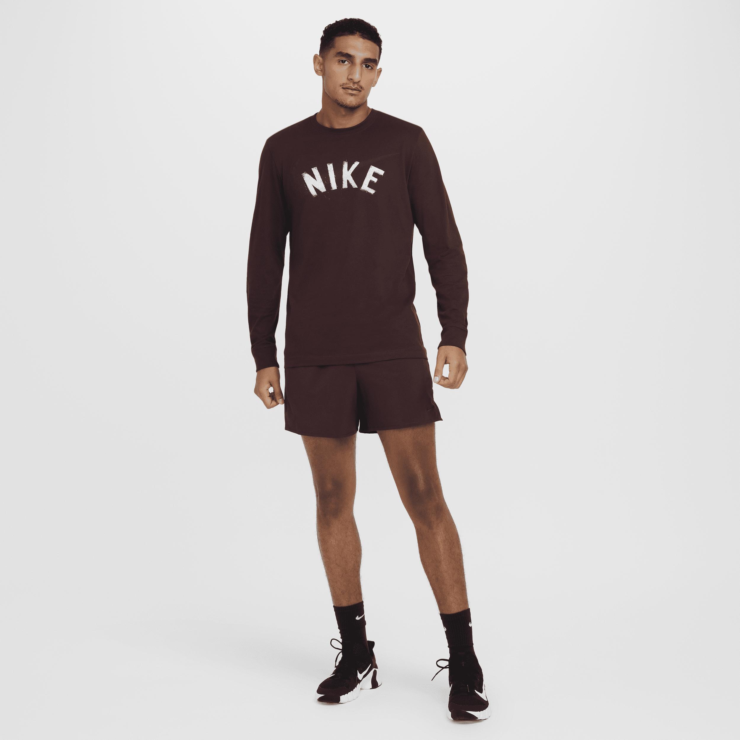 Nike Men's Dri-FIT Long-Sleeve Fitness T-Shirt Product Image