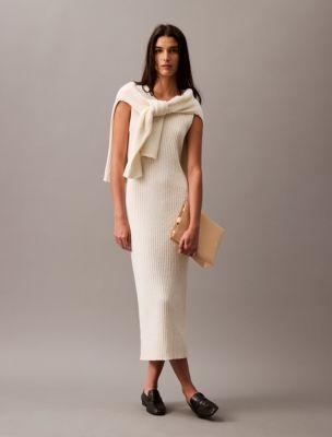 Boucle Ribbed Maxi Dress Product Image