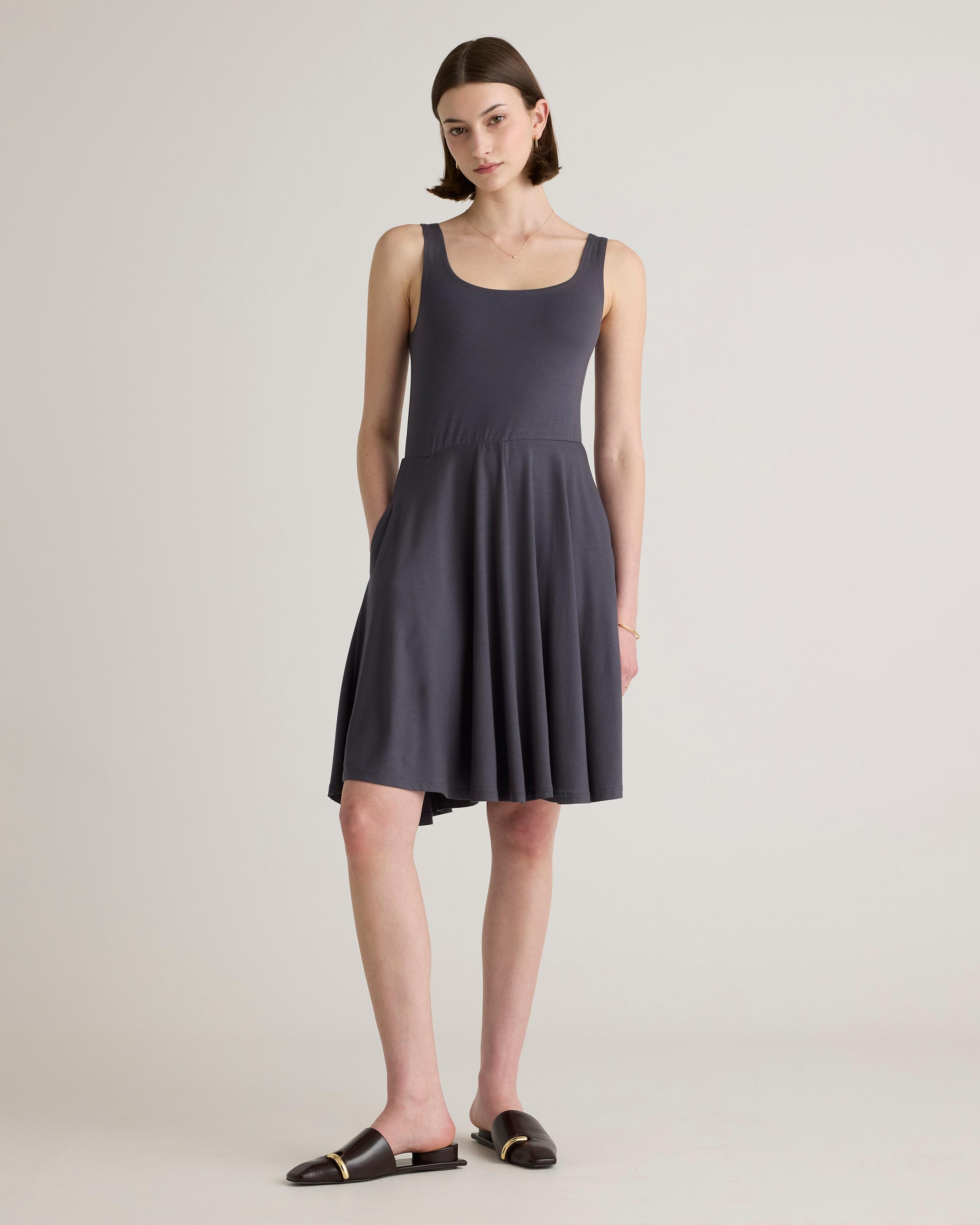 Tencel Jersey Fit & Flare Mini Dress Product Image