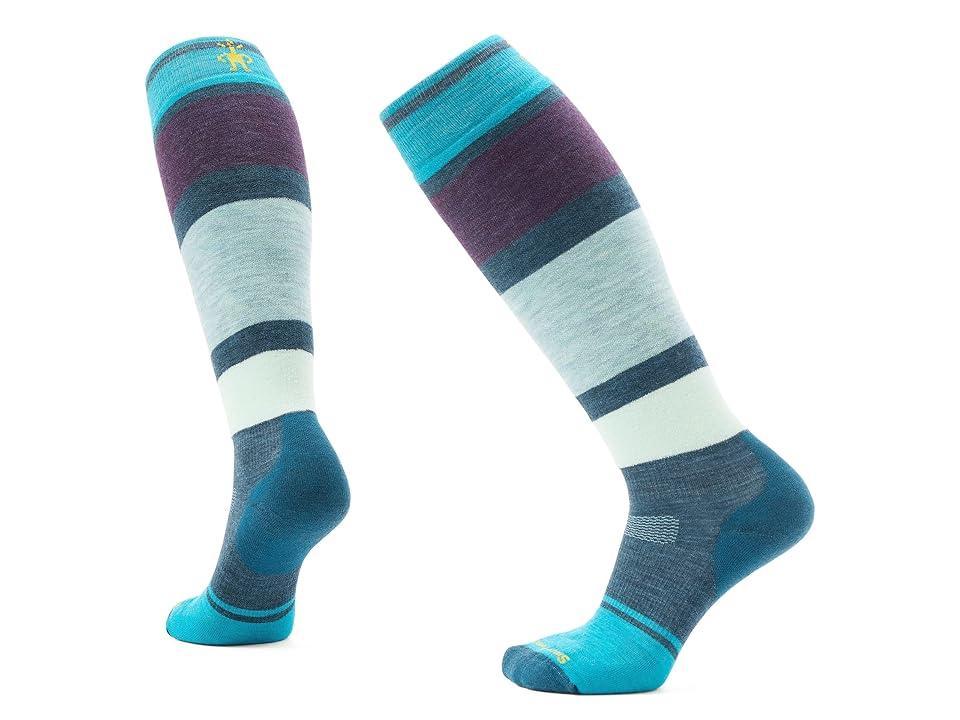 Smartwool Snowboard Targeted Cushion Extra Stretch Over The Calf Socks (Twilight Blue) Women's Crew Cut Socks Shoes Product Image