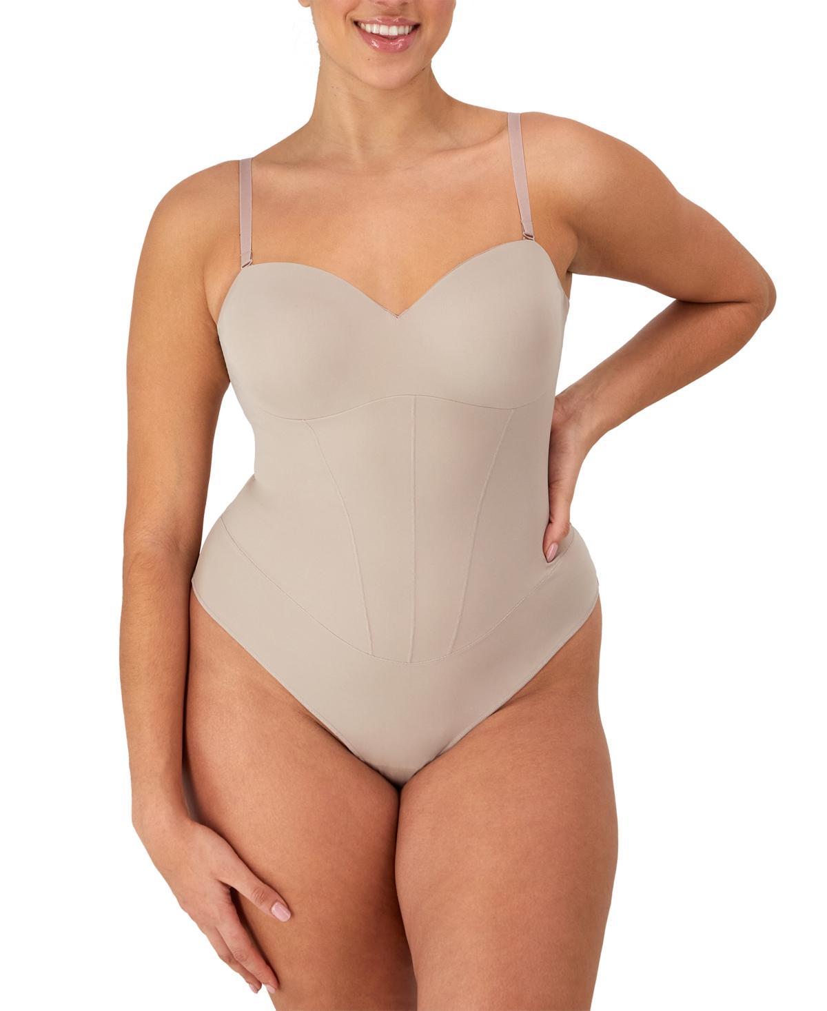 Womens Maidenform Firm Control Tummy Shaping Sweetheart Shapewear Thong Bodysuit DMS131 Product Image