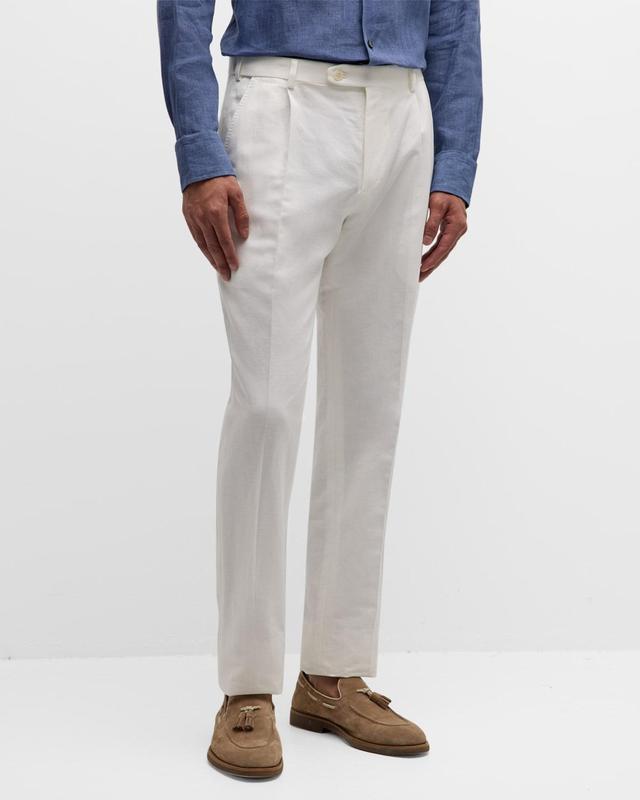 Mens Journey Slim Linen Trousers Product Image