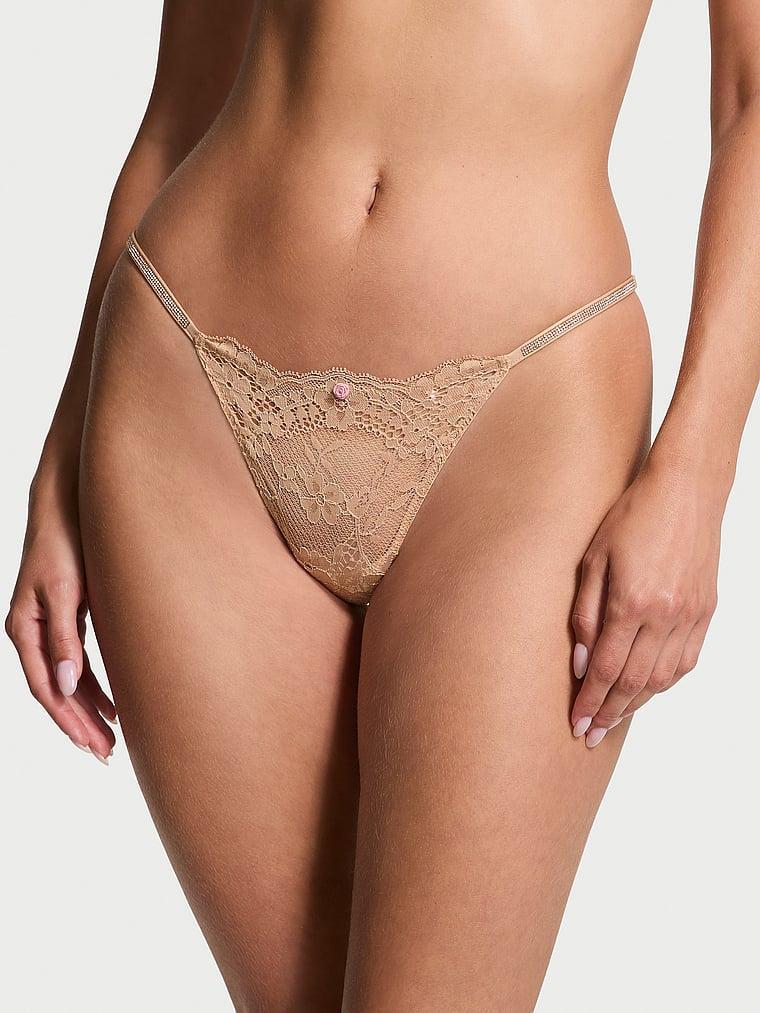 Twinkle Strap Lace V-String Panty Product Image