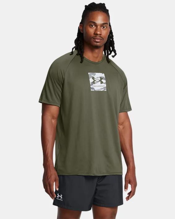 Mens UA Tech Print Fill Short Sleeve Product Image