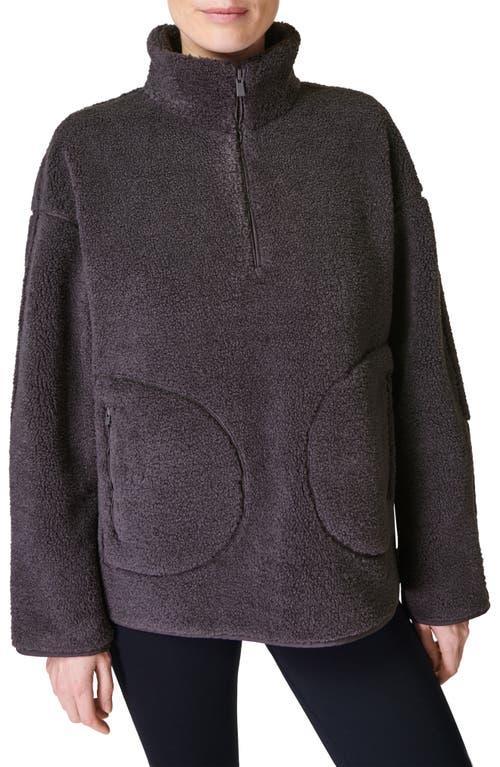 Sweaty Betty Oversize Fleece Half Zip Top Product Image