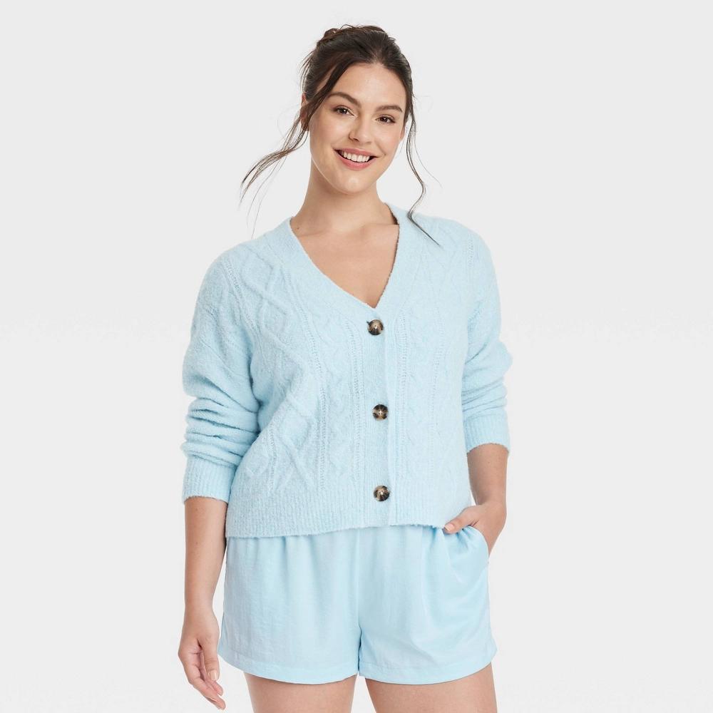 Women's Sweater Cardigan - Auden™ Blue XS Product Image