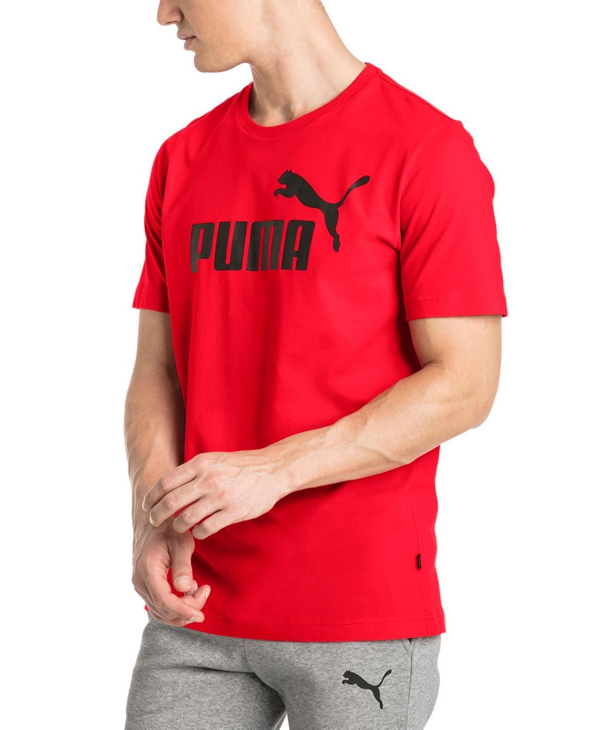 PUMA Essentials Mens Crew Neck Short Sleeve Graphic T-Shirt Product Image