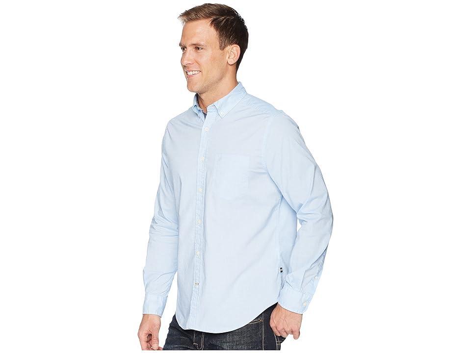 Nautica Mens Classic-Fit Stretch Solid Oxford Button-Down Shirt Product Image