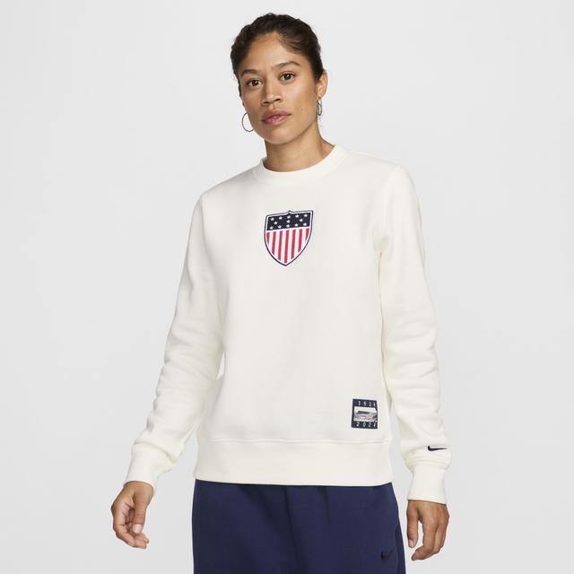 Team USA Phoenix Fleece Nike Womens Crew-Neck Sweatshirt Product Image