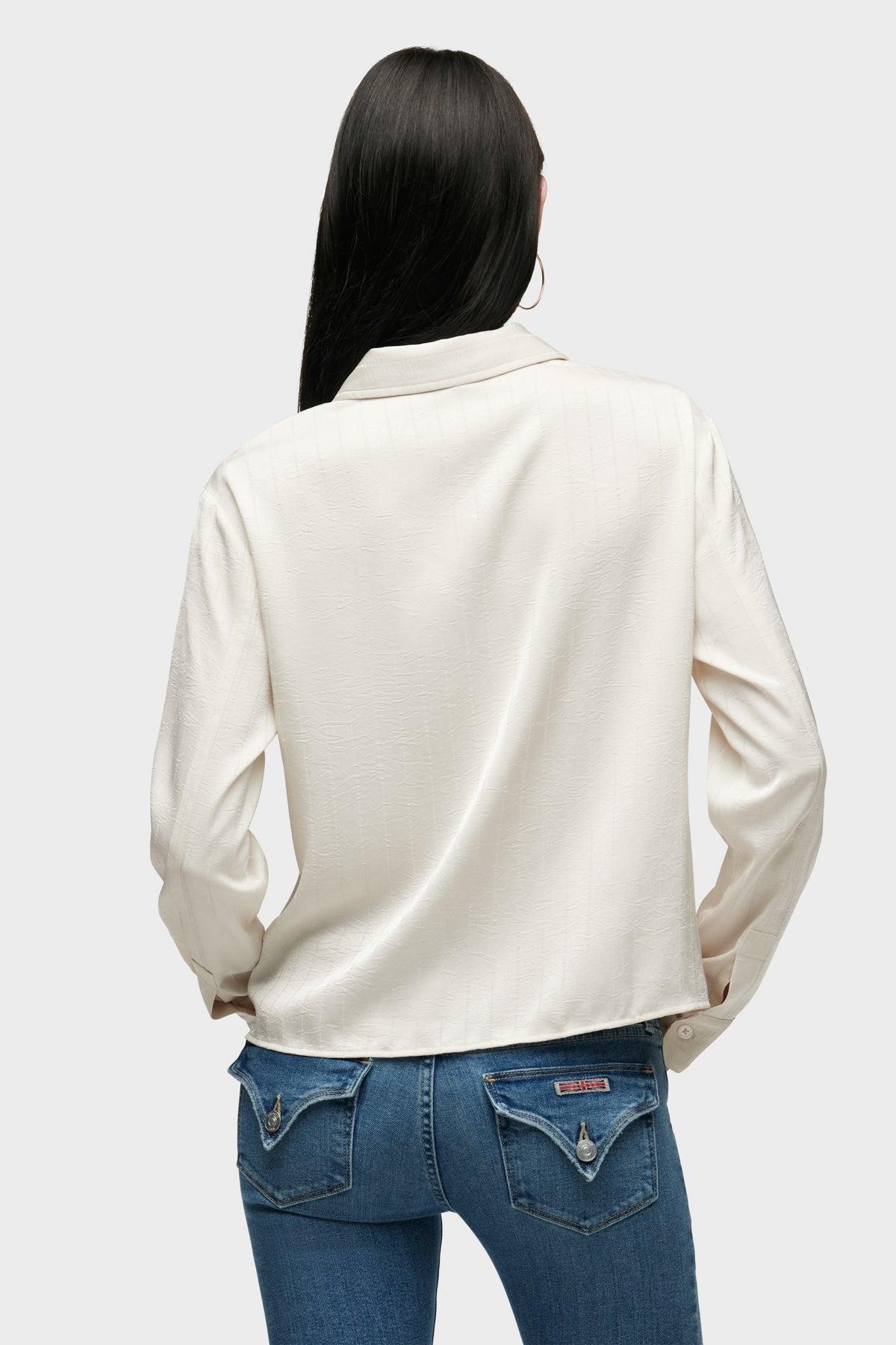 Long Sleeve Knotted Button Down Female Product Image