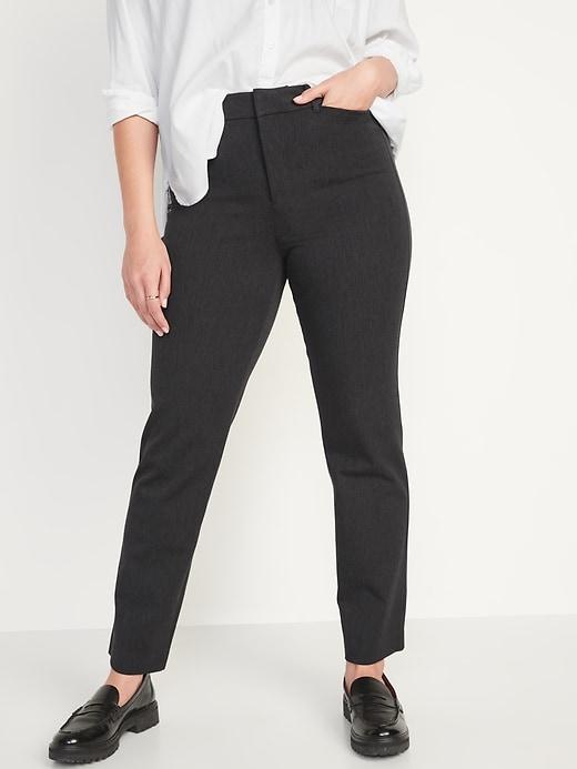 High-Waisted Pixie Straight Pants Product Image