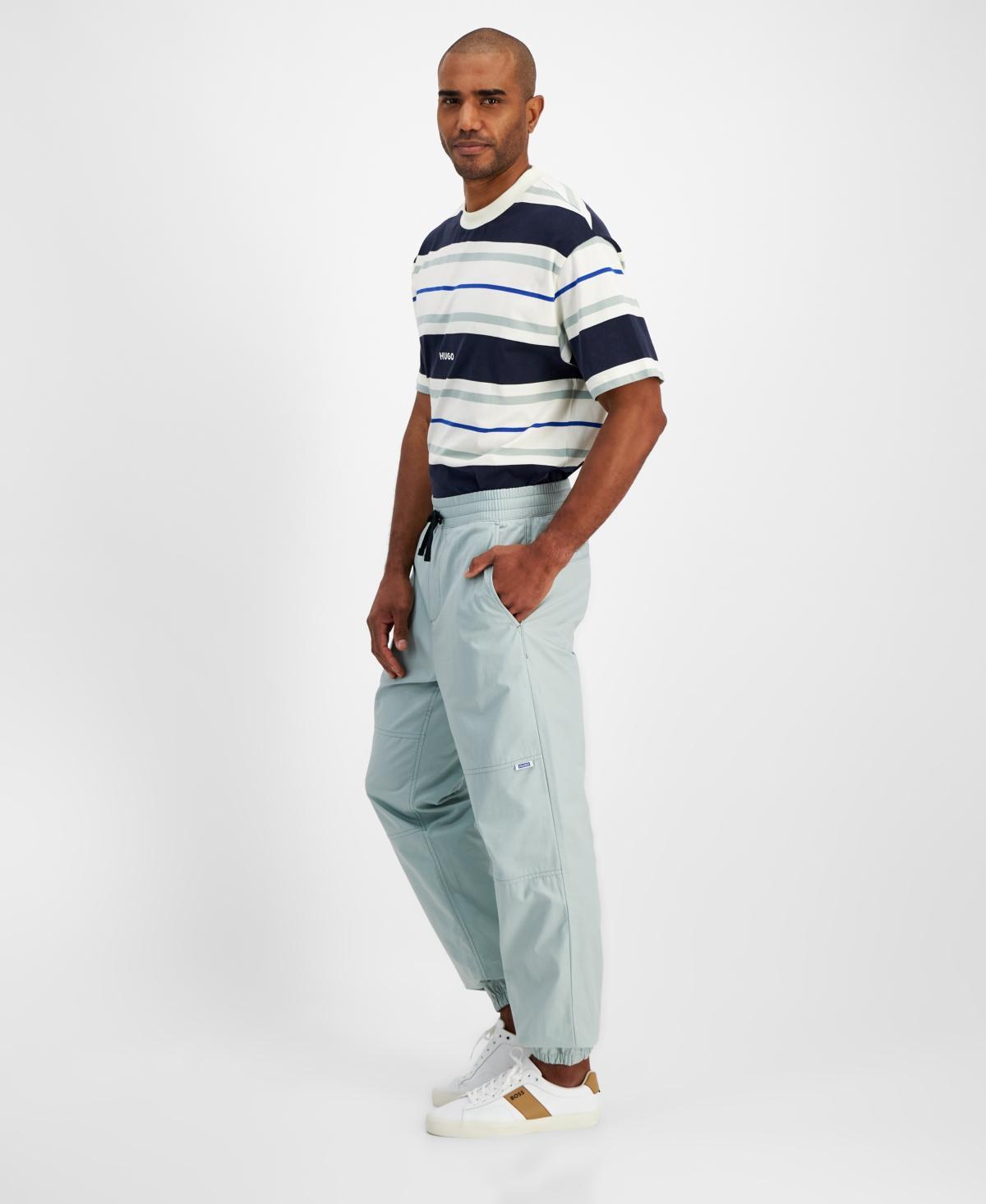 HUGO BOSS Hugo By  Men's Tapered Fit Drawstring Track Pants In Lt Past,gr Product Image