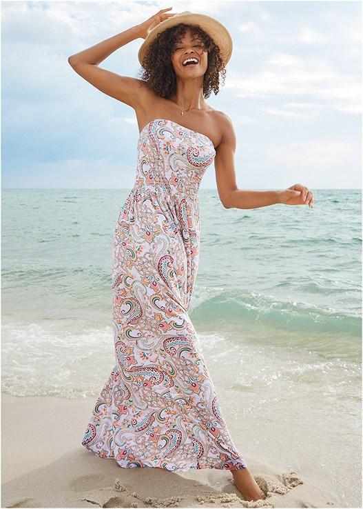 Bandeau Maxi Cover-Up Dress Product Image