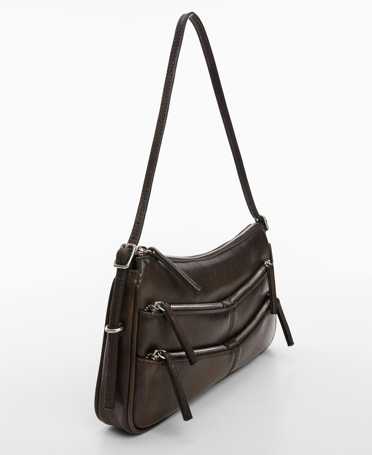 MANGO - Zip-detail shoulder bag - One size - Women Product Image