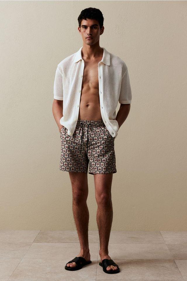 Patterned Swim Shorts Product Image