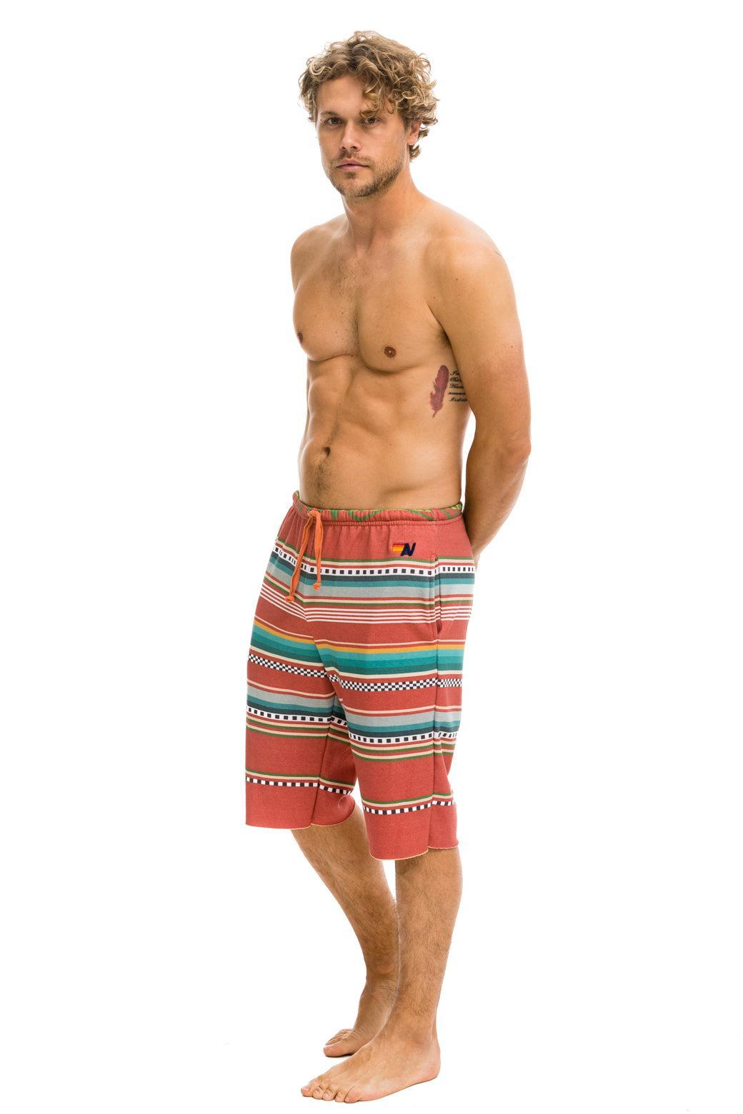 MEN'S TULUM SWEATSHORTS - RED Male Product Image