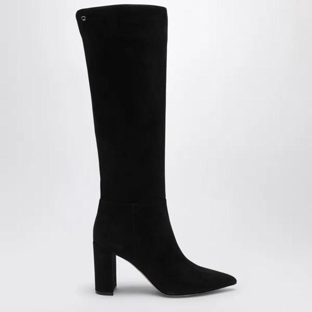 Piper Boot 85 Black Suede Product Image