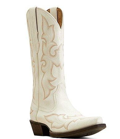 Ariat Jennings StretchFit Western Boot (Distressed Ivory) Women's Shoes Product Image