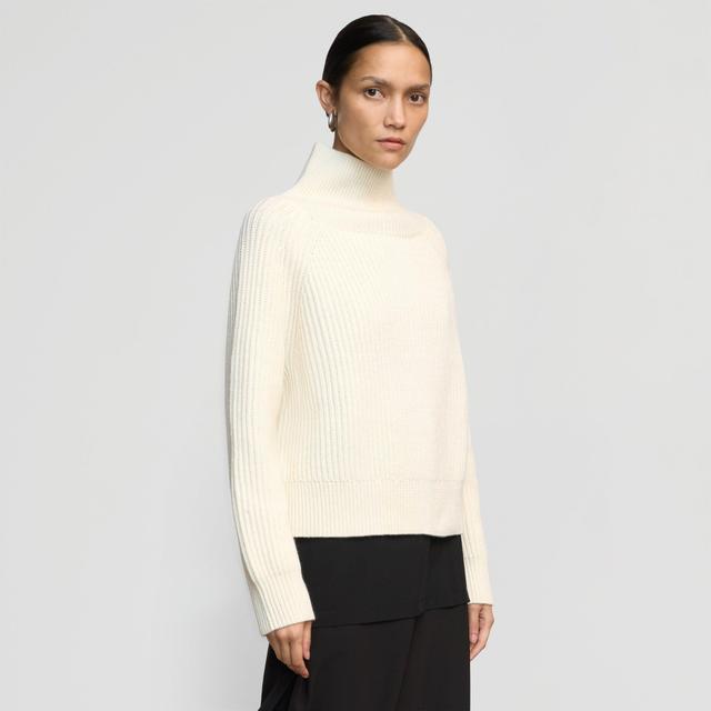 Hadeel Organic Cotton-Wool Mock-Neck Sweater Product Image