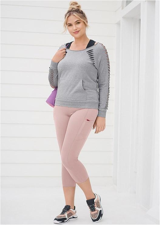 Pocket Capri Active Leggings Product Image