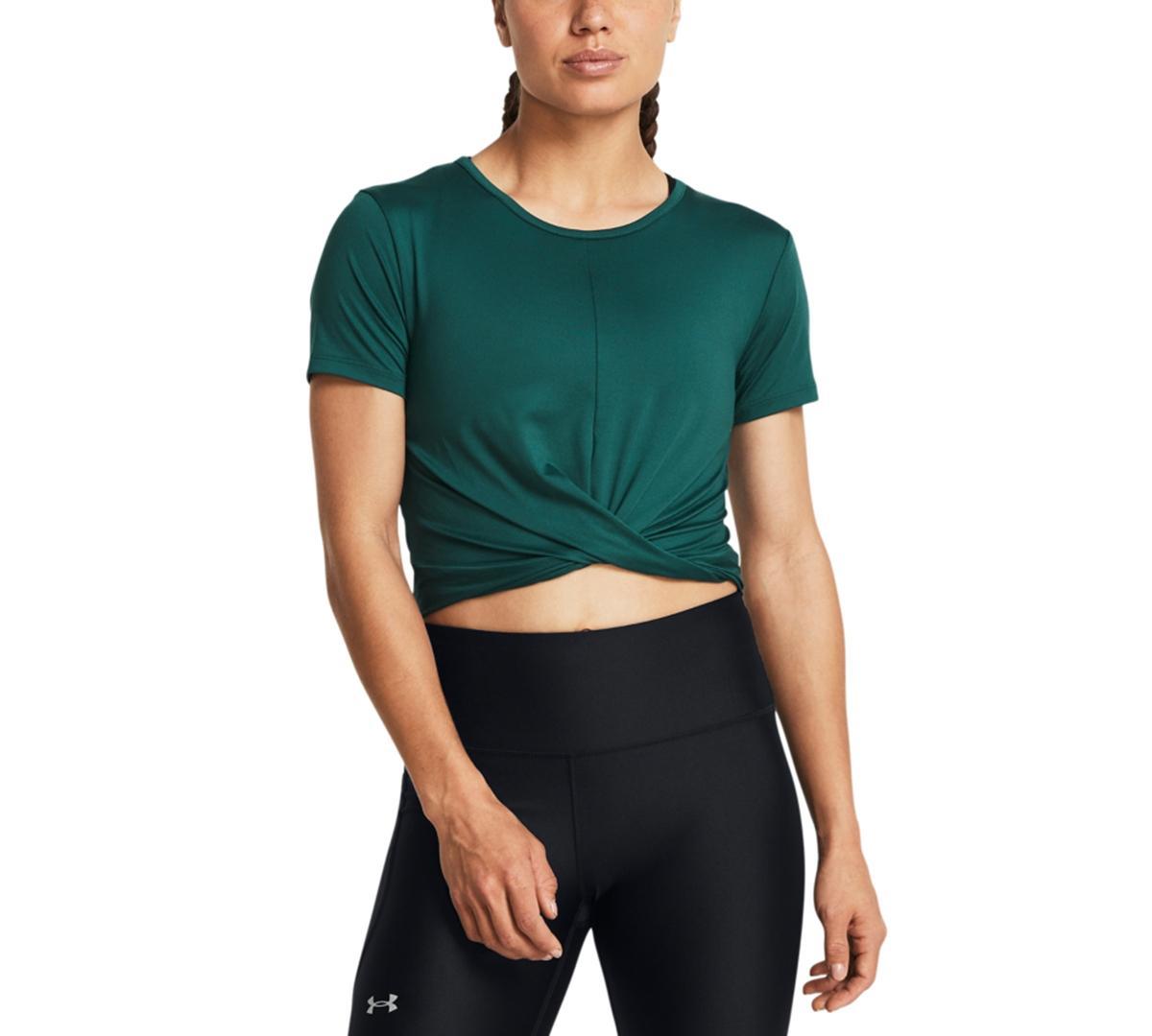 Women's Motion Crossover-Hem Cropped Top  Product Image