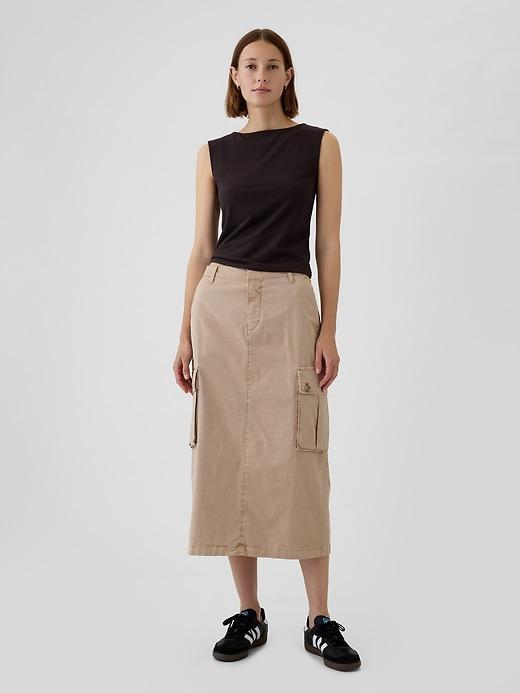 Utility Cargo Midi Skirt Product Image