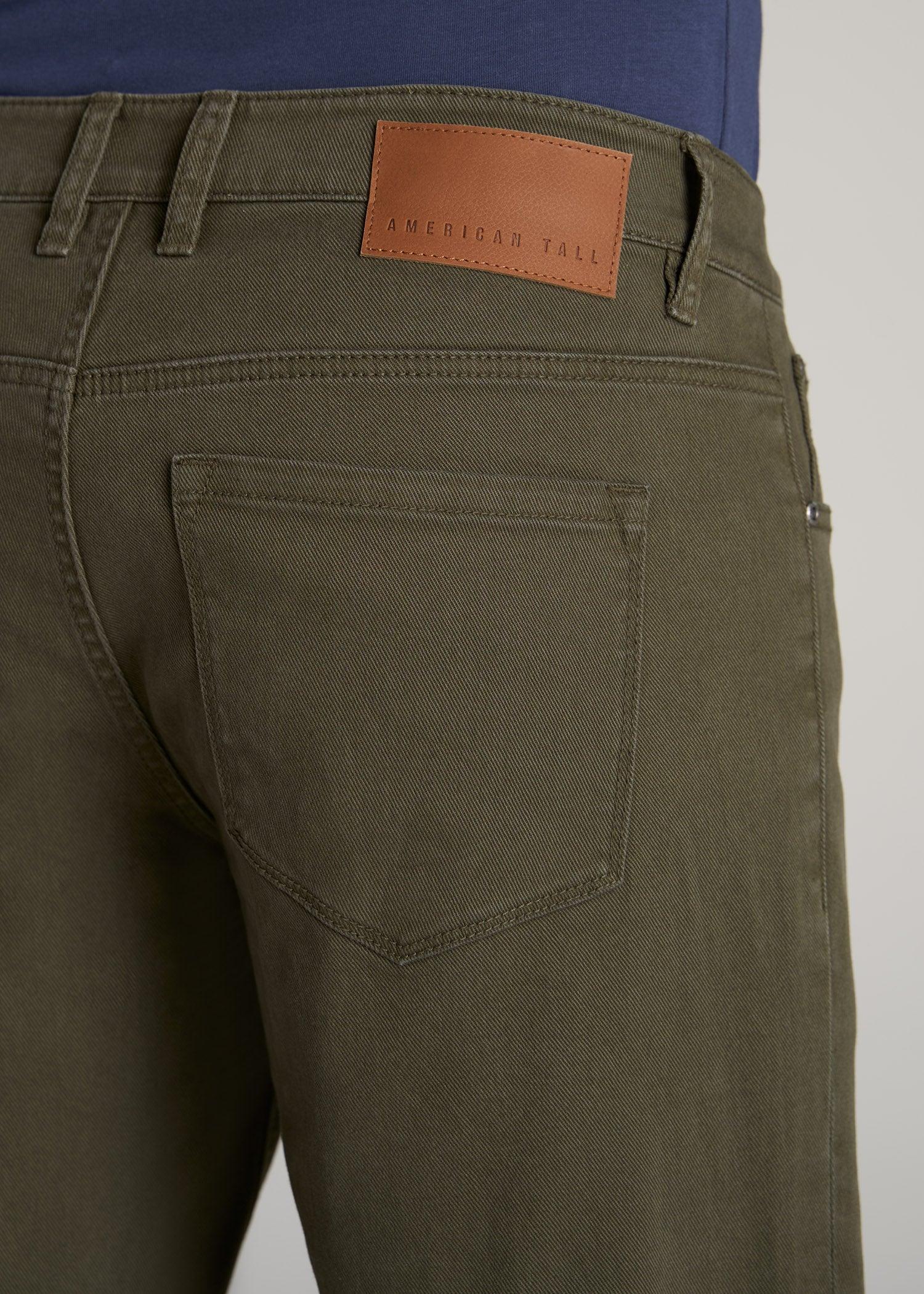 Carman TAPERED Jeans for Tall Men in Olive Green Wash Male Product Image