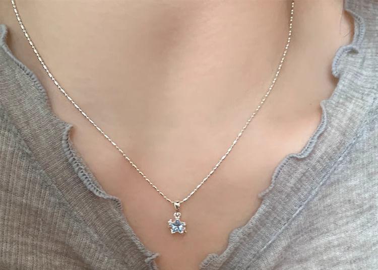 CZ Star Pendant Necklace Product Image