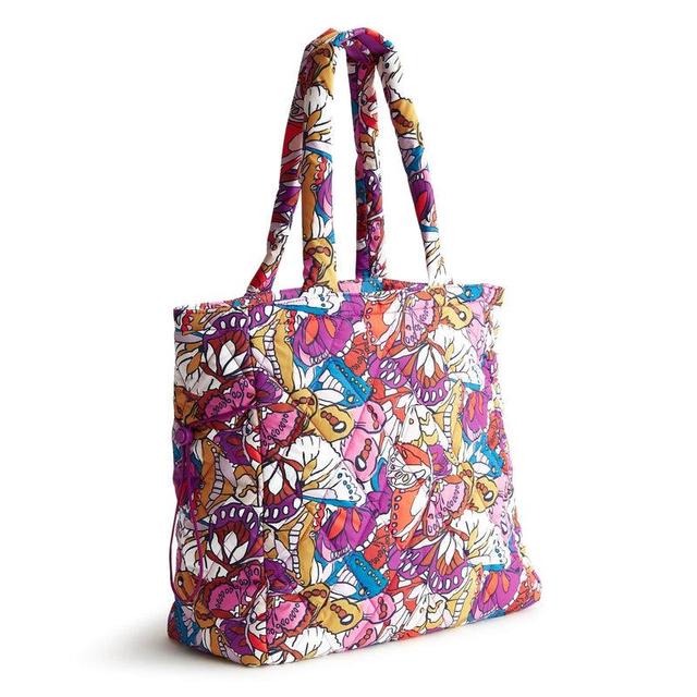 Vera Bradley Original Tote Bag Women in Flutter Purple/White Product Image