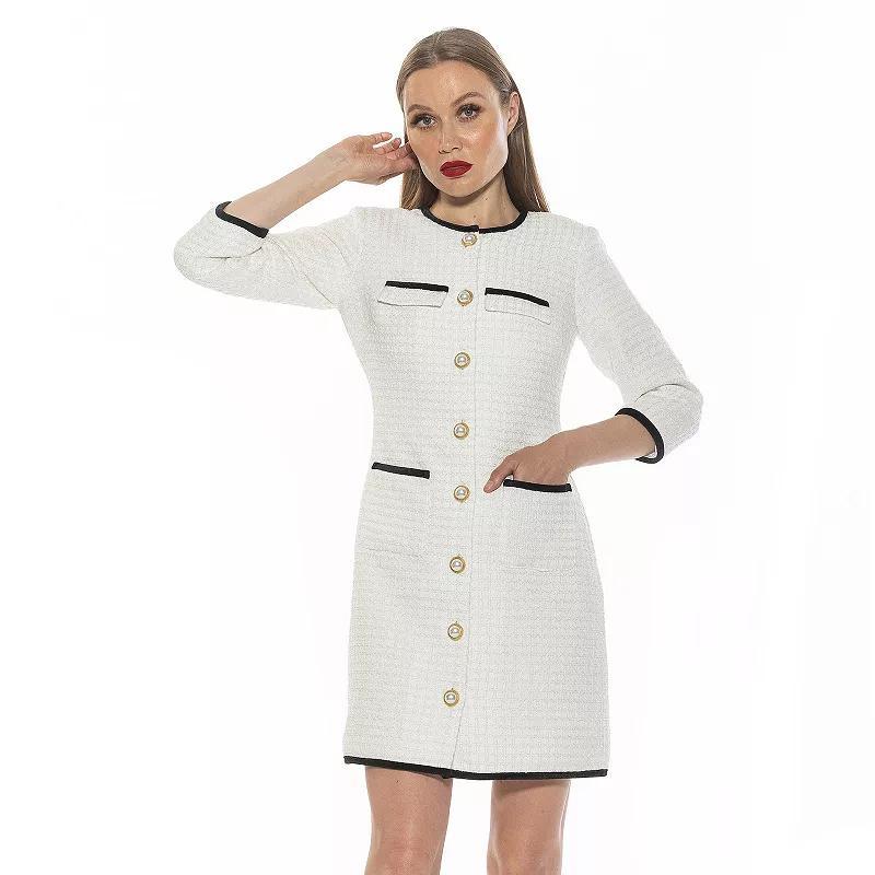 Womens ALEXIA ADMOR Kairo Tweed Dress Product Image