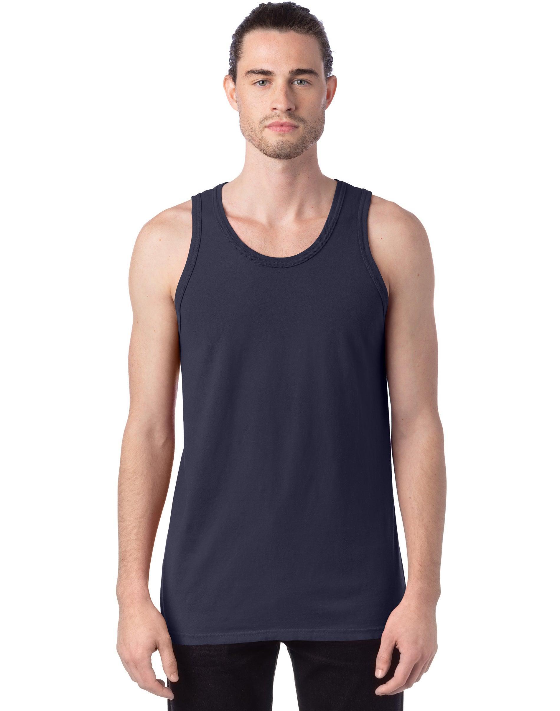 Mens Hanes ComfortWash Garment-Dyed Tank Purple Product Image